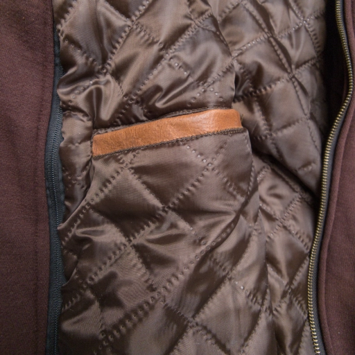 Pure Leather Jacker In Brown Color