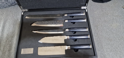 DAMASCUS 5 PIECE KNIFE SET