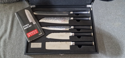 DAMASCUS 5 PIECE KNIFE SET